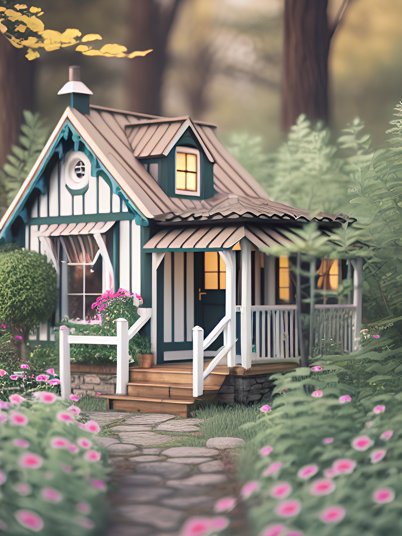 a pretty little cottage in the woods preview