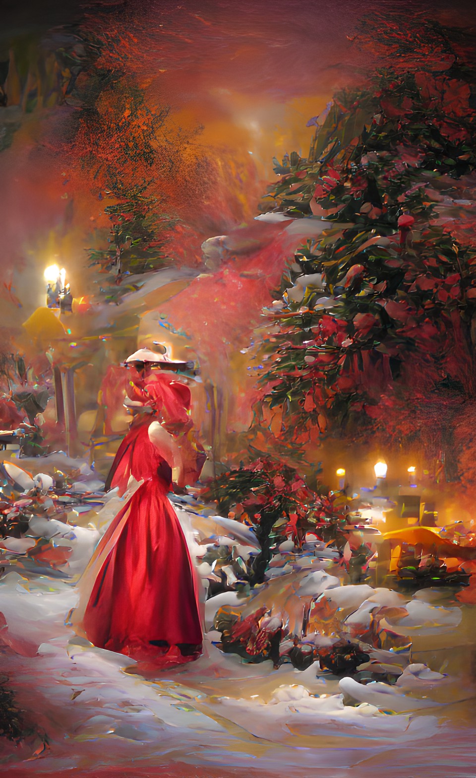 lady in red on christmas preview