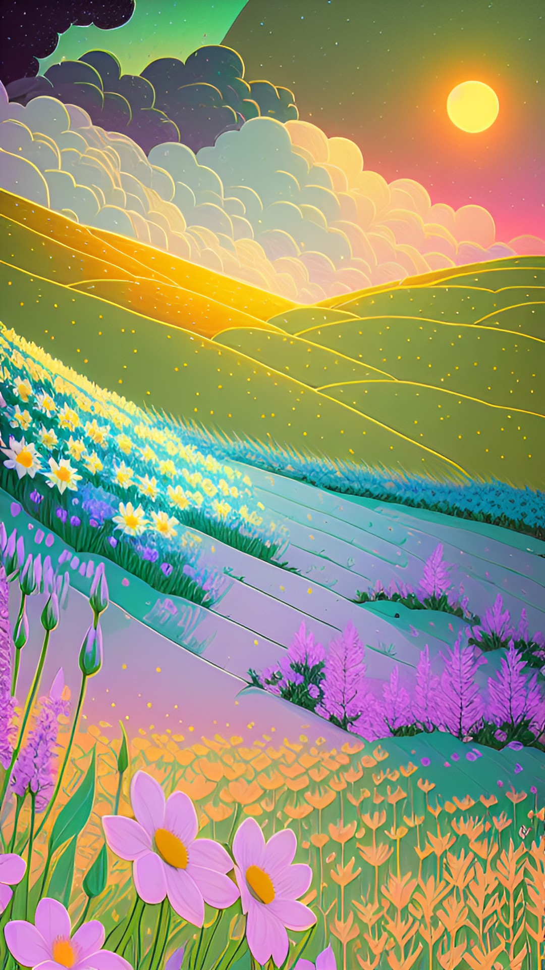 field of flowers preview