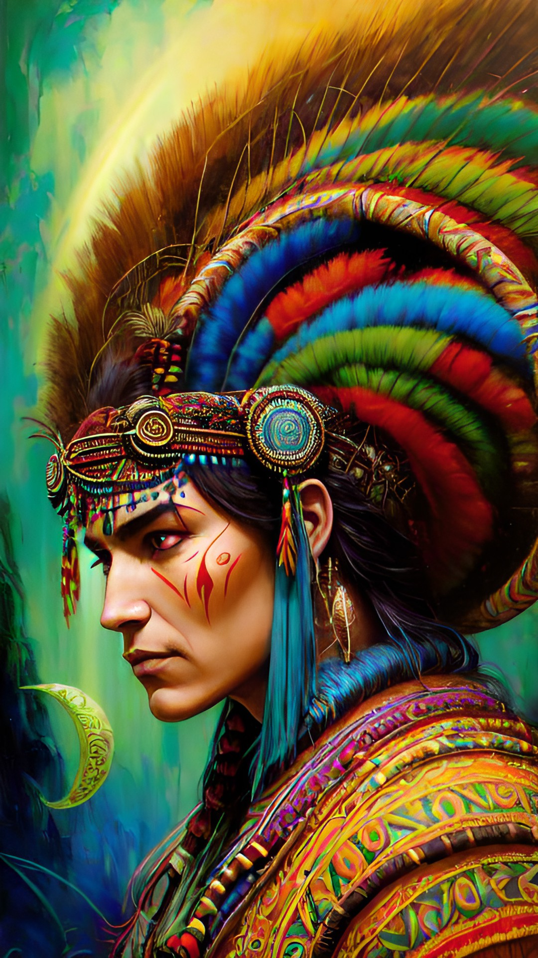 Warrior Spirit - ayahuasca, shaman, amazon, spiritual, rainbow serpent preview