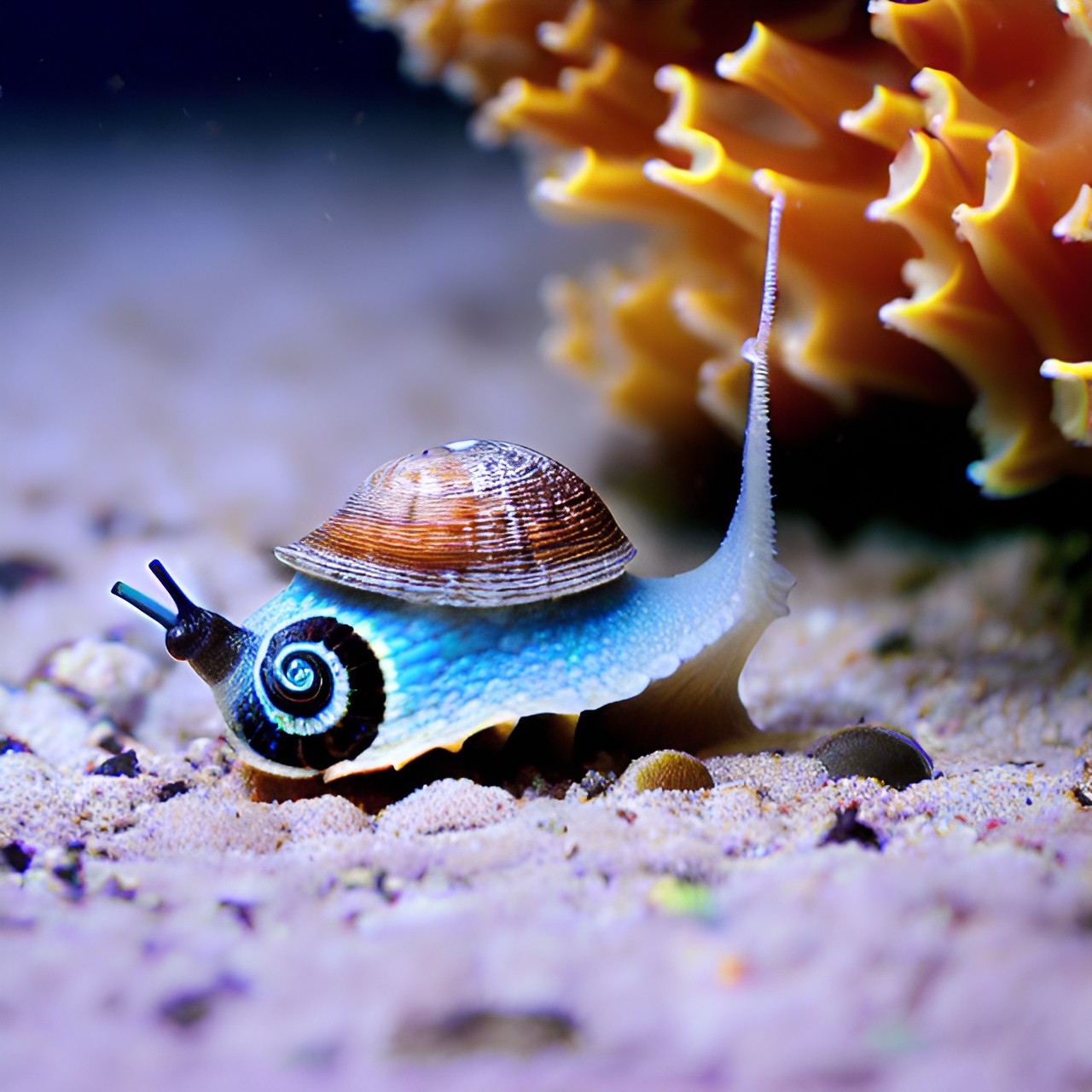 The - cute snail under the sea preview