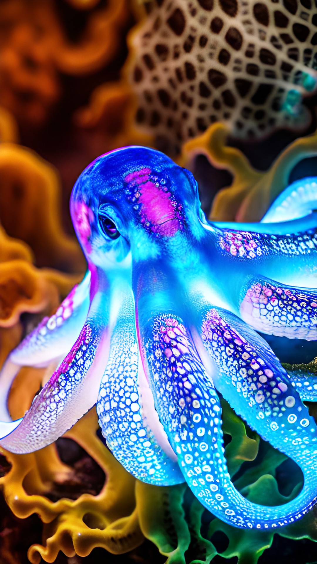 I’m Blue da ba dee - blue glowing octopus preview