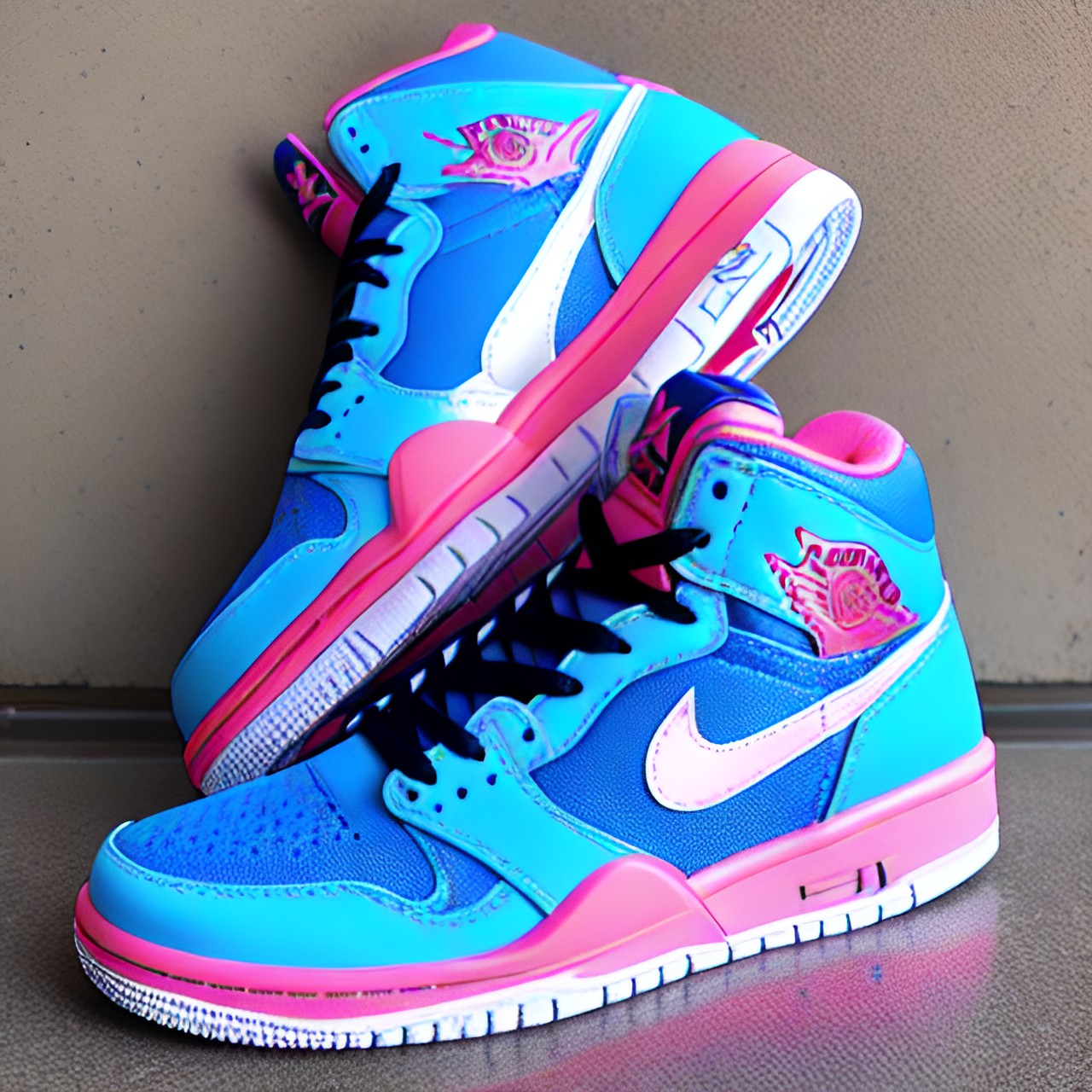 blue and pink jordan’s preview