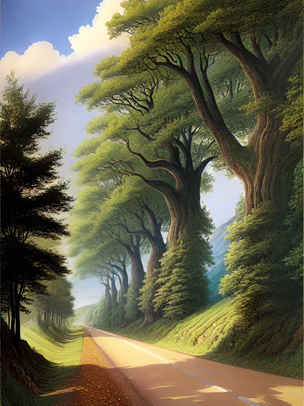 the road, illustration by tolkien preview