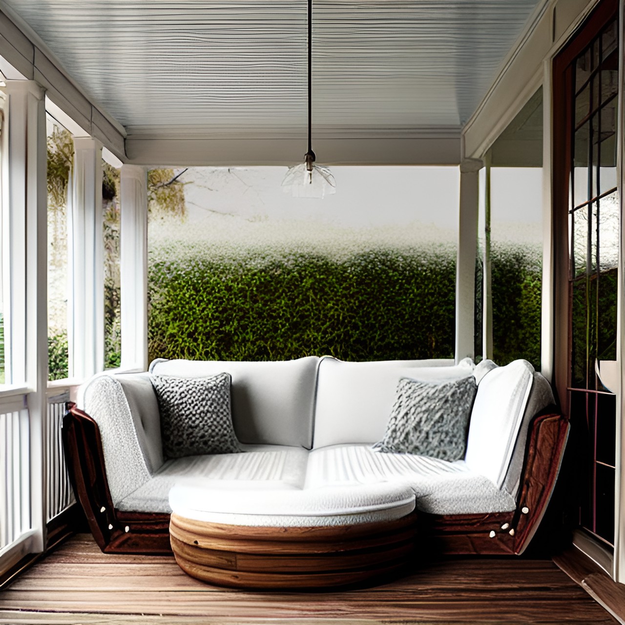 cozy veranda with snuggling couch preview