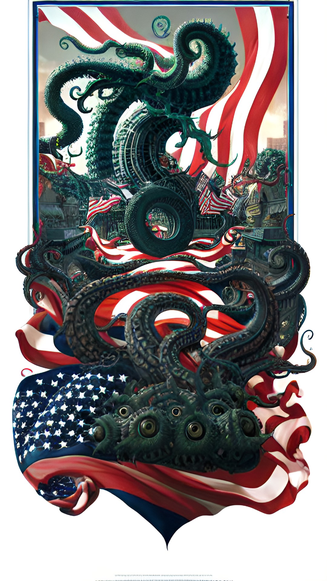 eldritch horrors of america, patriotic independence day, lovecraftian preview