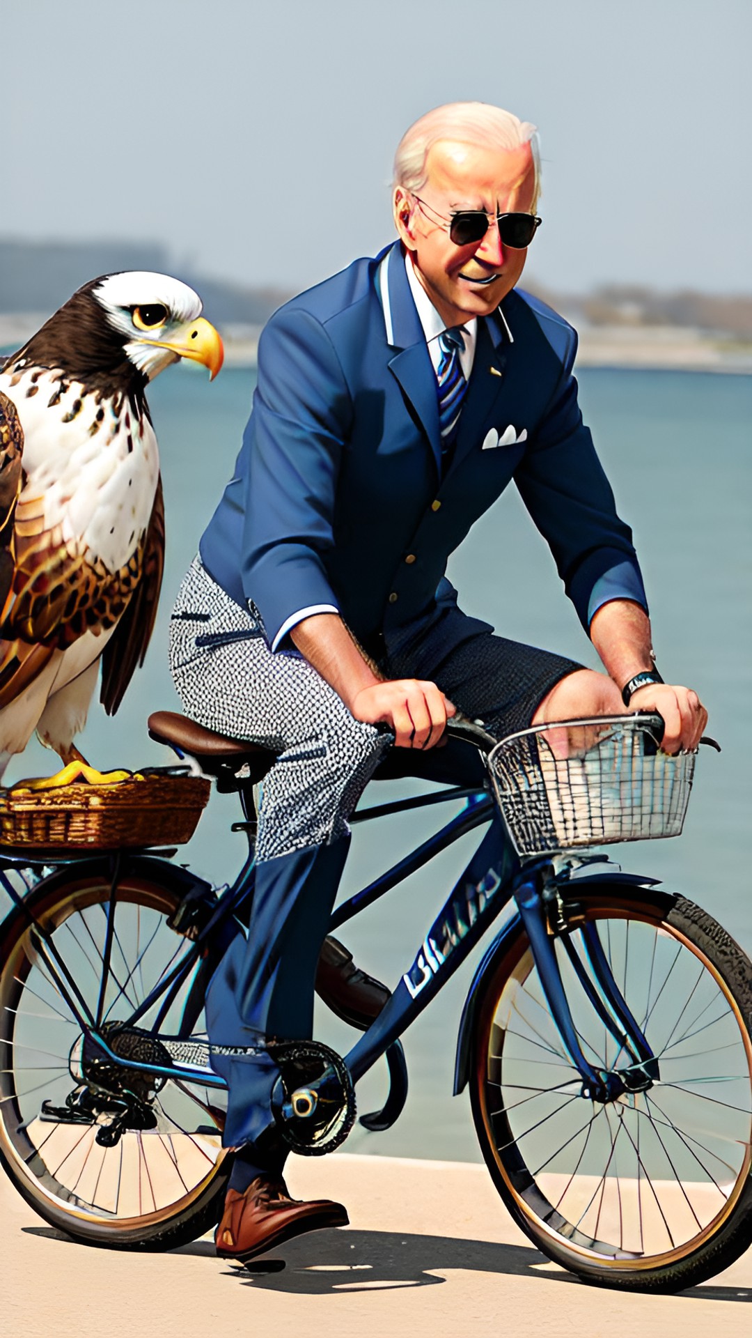 joe biden cycling down the himalaja with a falcon preview