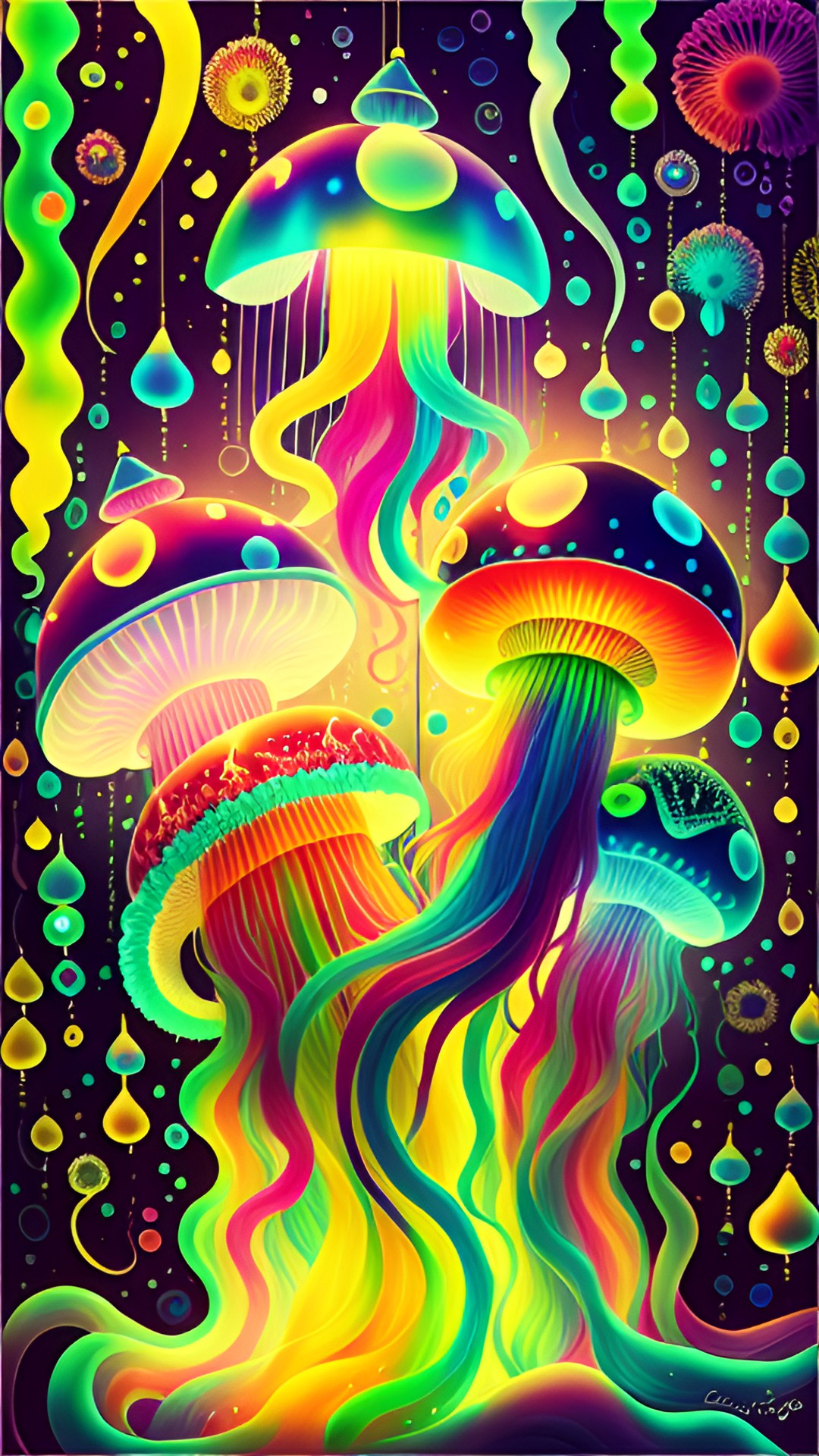 colourful jellyfishes preview