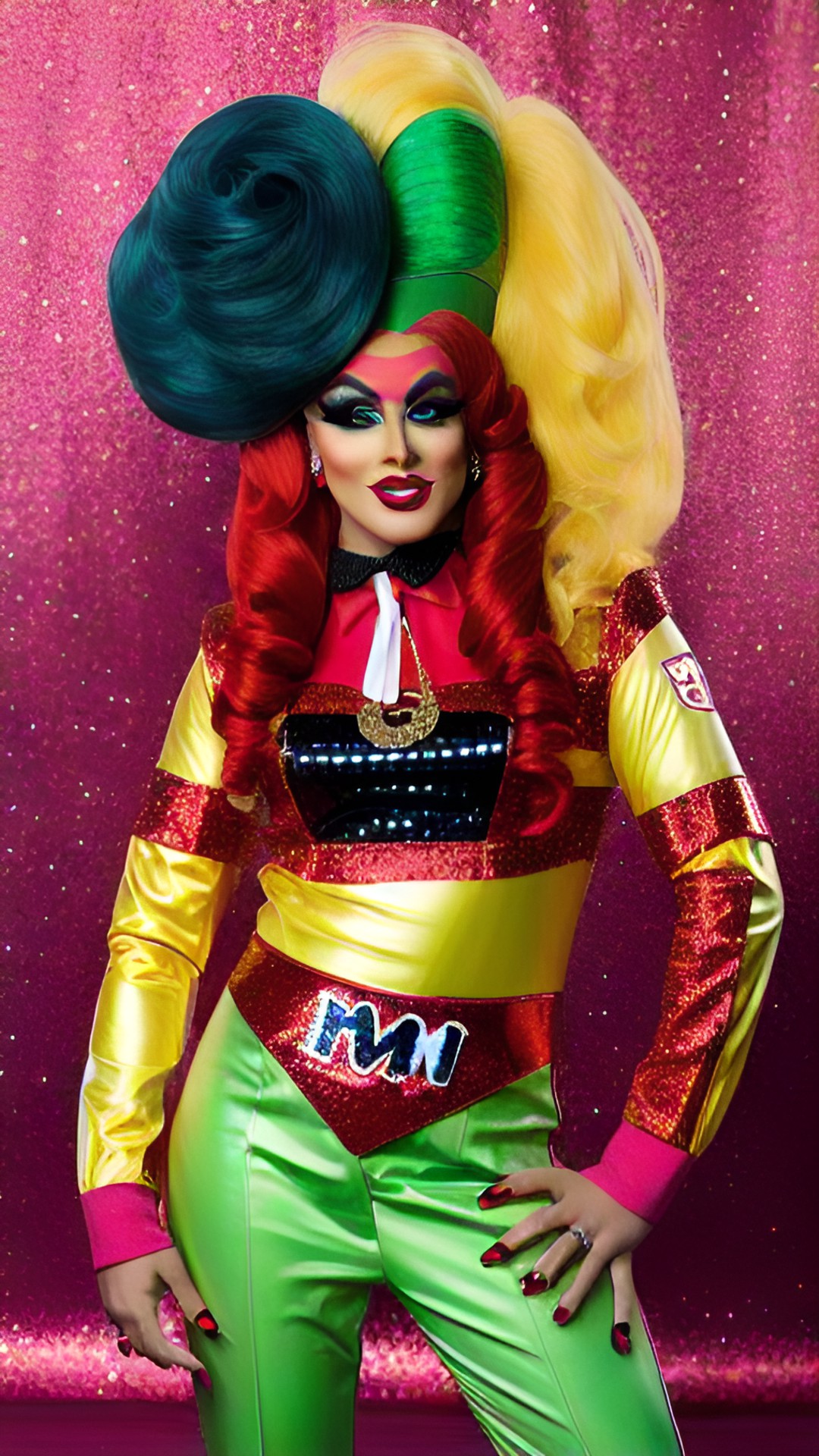 Drag Queen - the red m&m mascot as a drag queen preview