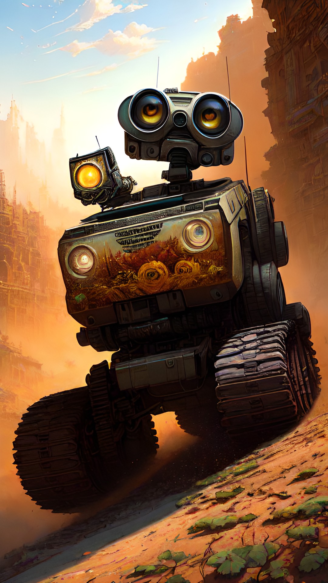 WALL-E - wlop, breathtaking fantastic art, wall-e, hyper detailed, intricate preview