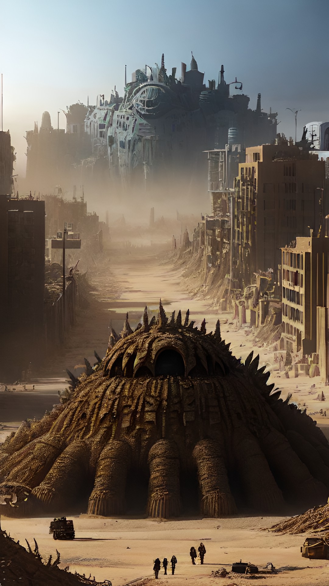 multiple giant sand malformed monster monsters monster monster monster monster monster monster
special forces armed with a gun of loneliness walks through a post-apocalyptic world buried in sand and a collapsed post-apocalyptic city covered in sand, infested preview