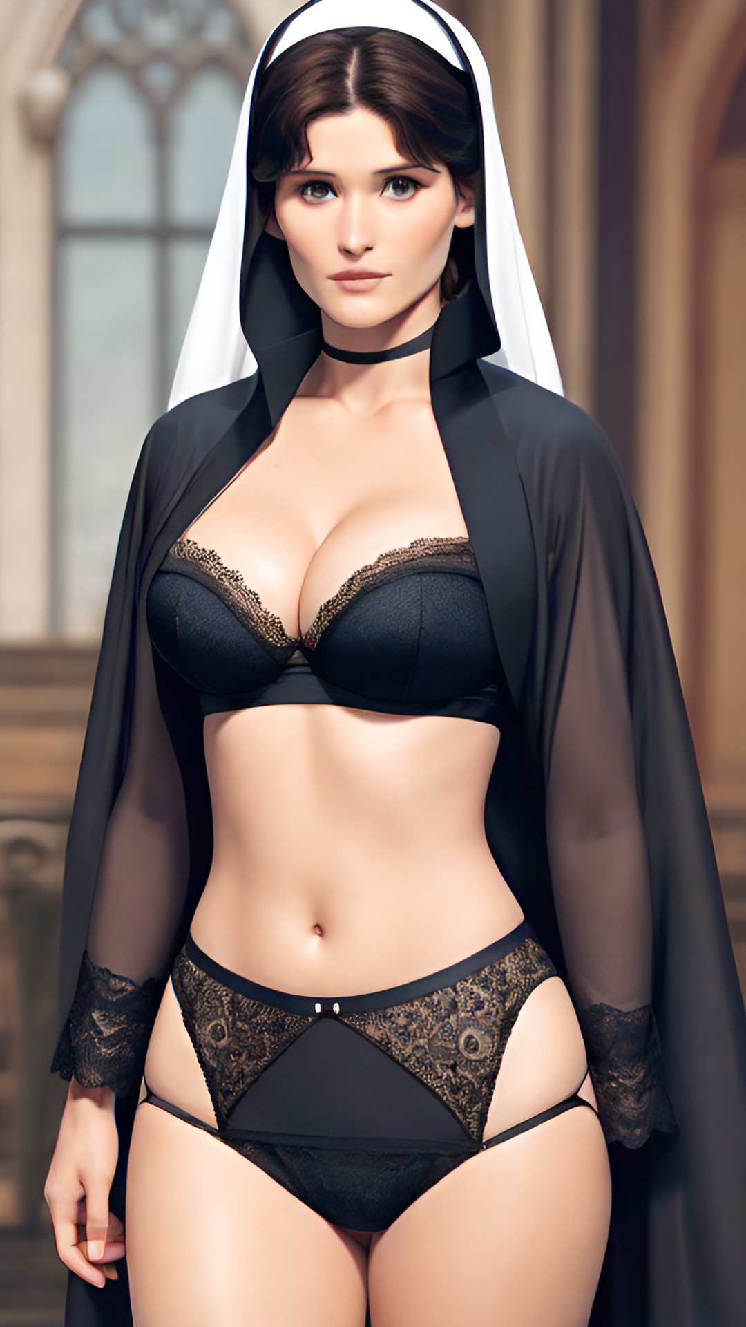 gemma arterton, nun, lace preview