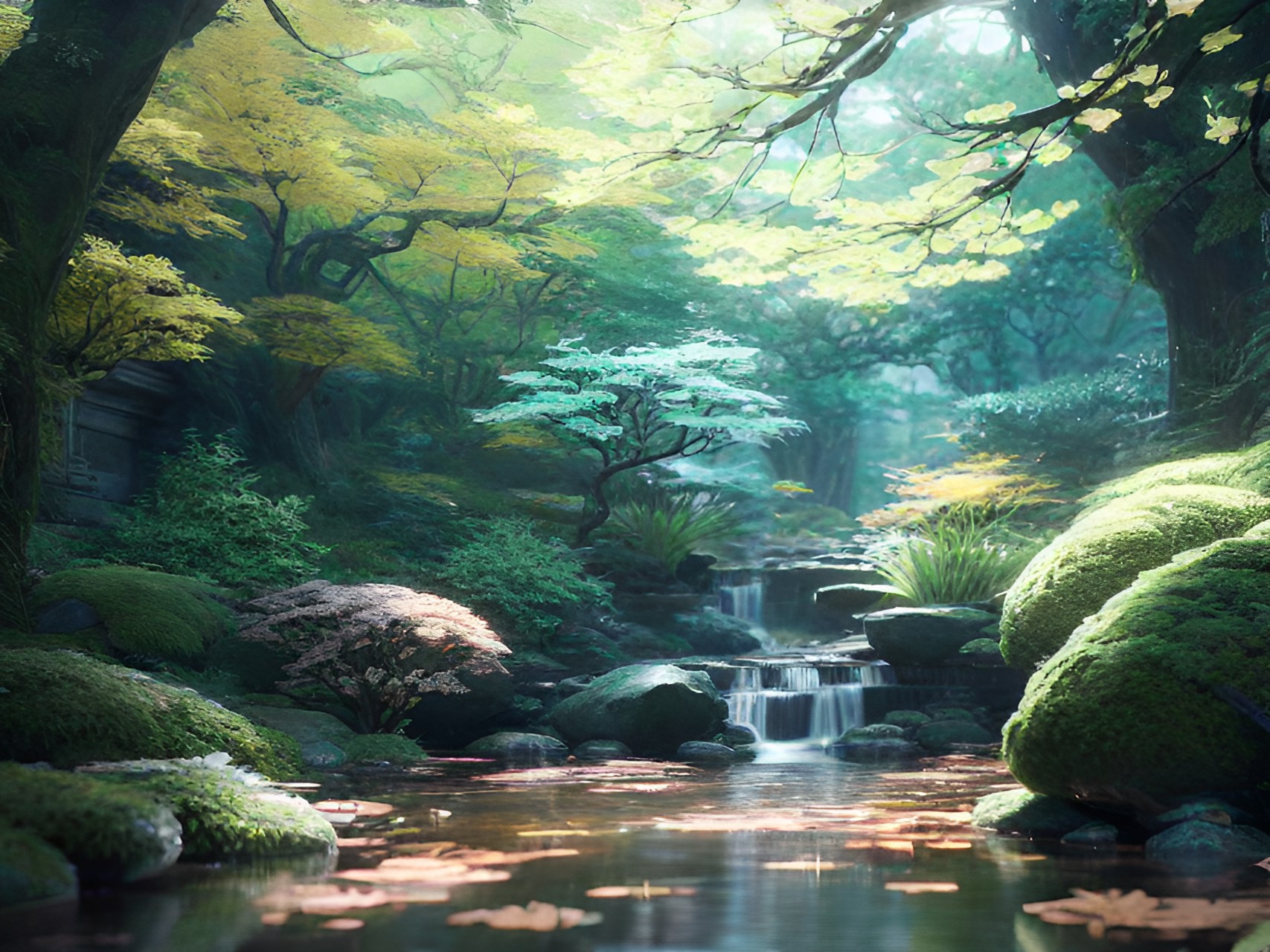 tranquil stream to meditate by preview