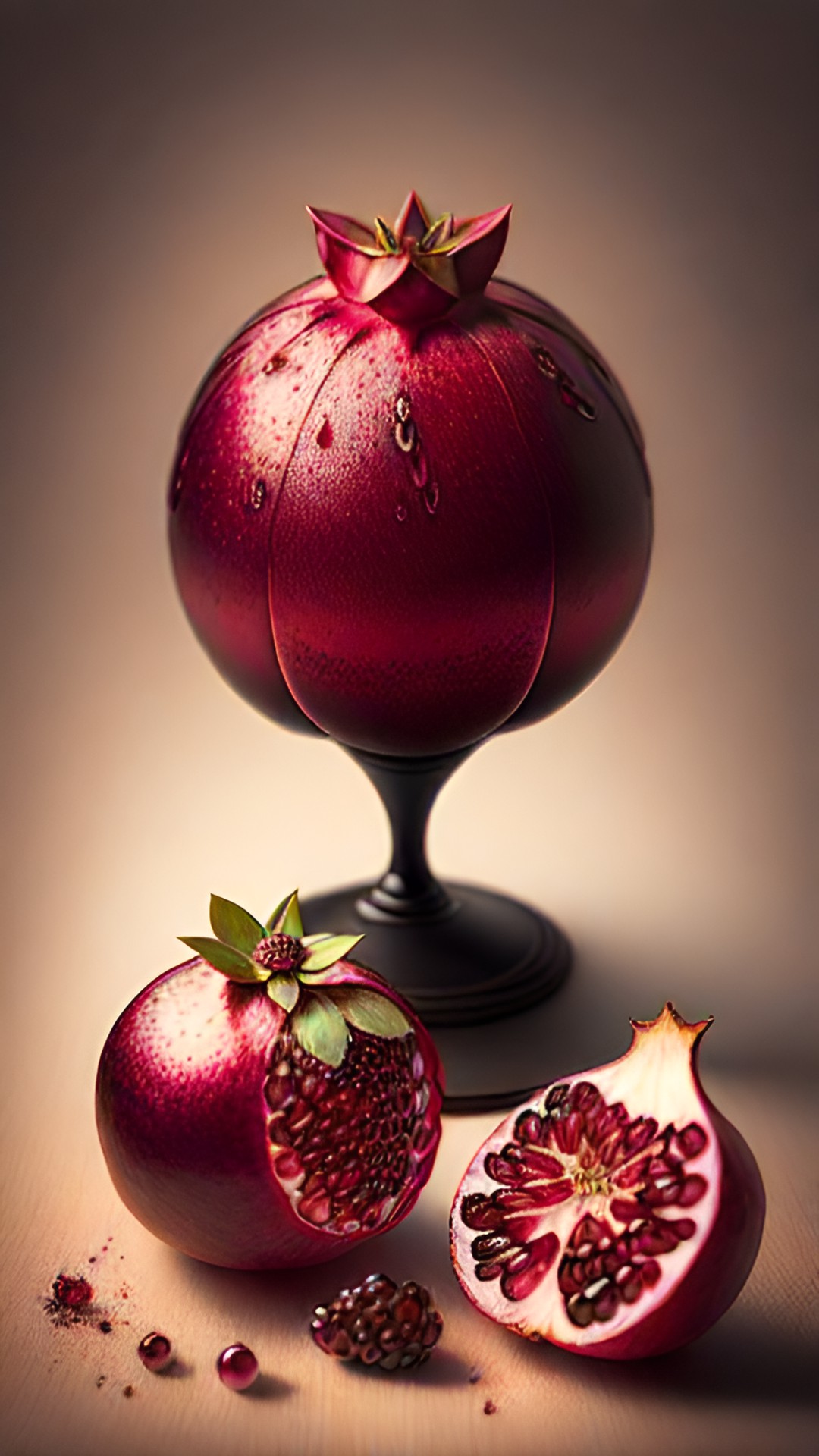 pomegranate, 3d, 4k preview