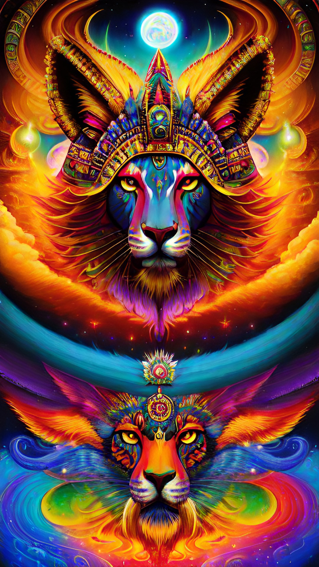 Vibes - viracocha, inca sun god, lisa frank preview