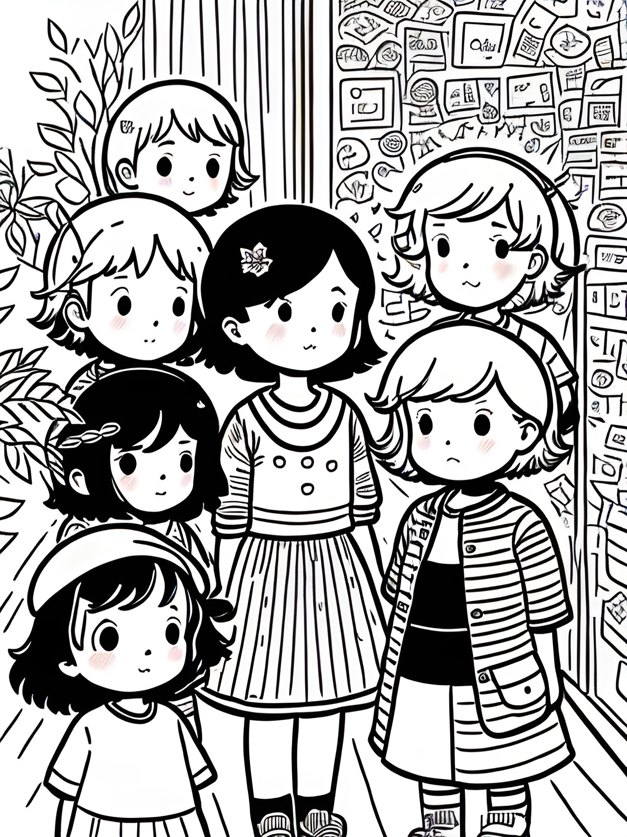 32569 black and white coloring page of the time we were all in the same room and then we have no idea how much they pay preview