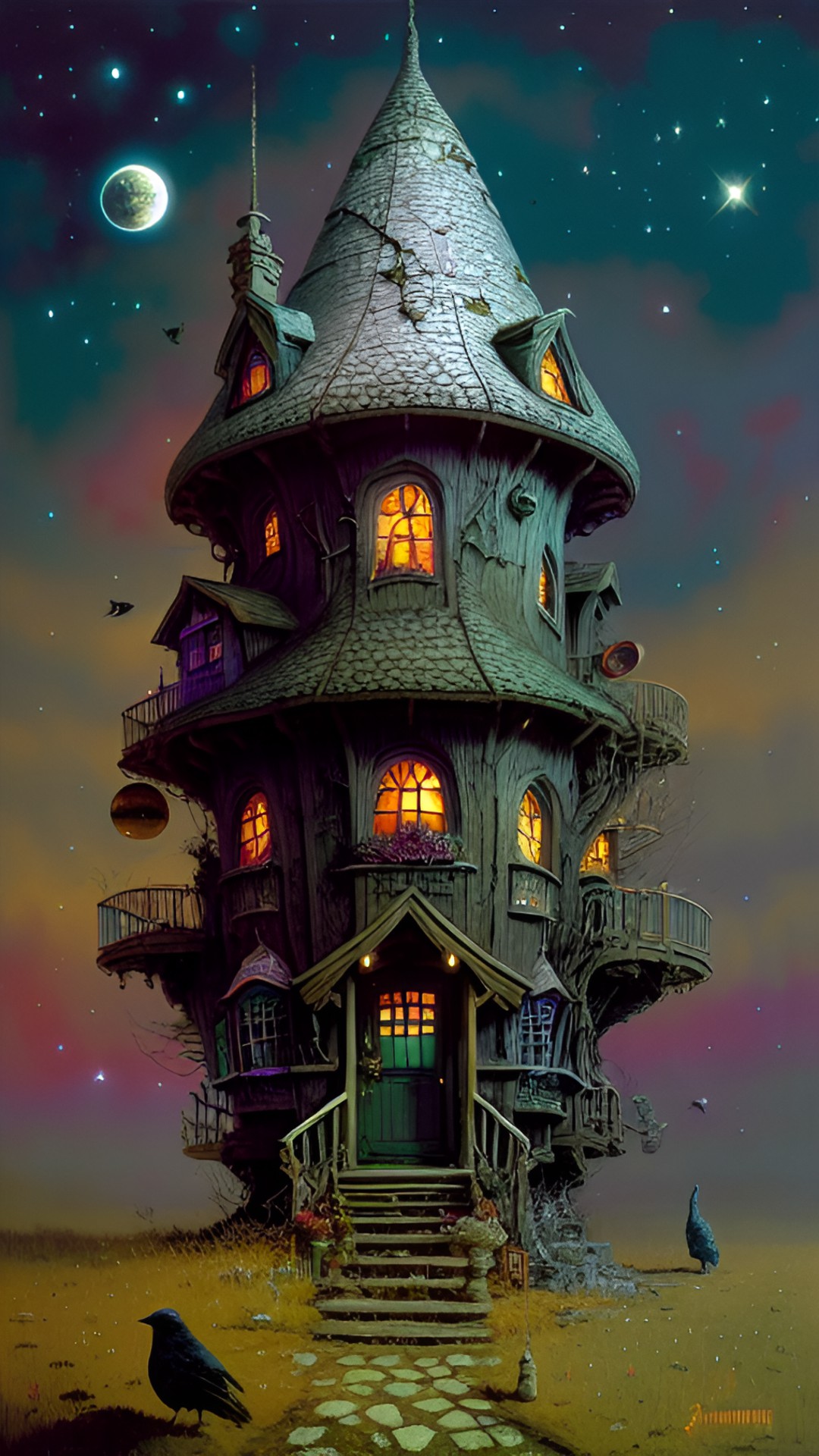 baba yaga’s house in outerspace preview