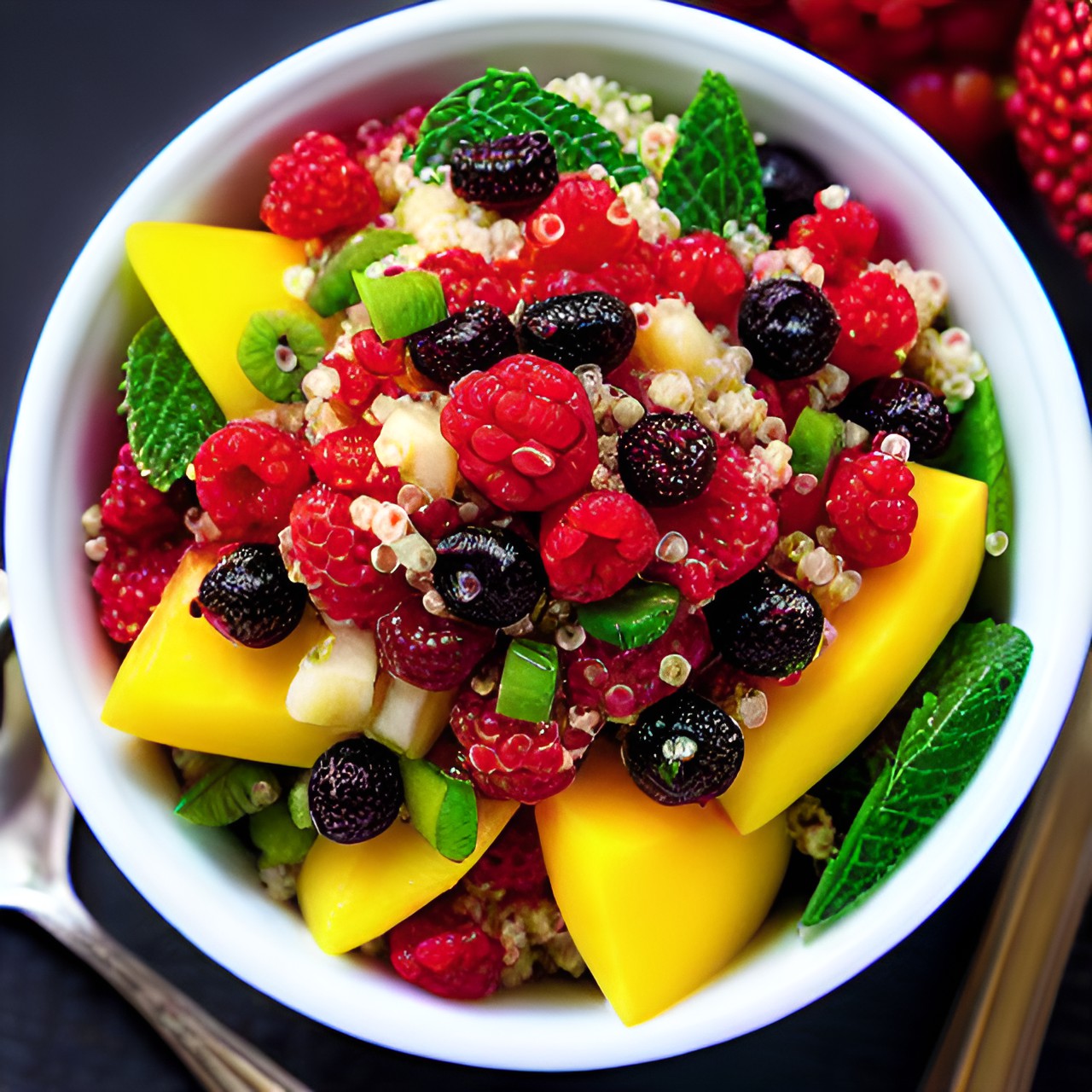 quinoa fruit salad preview