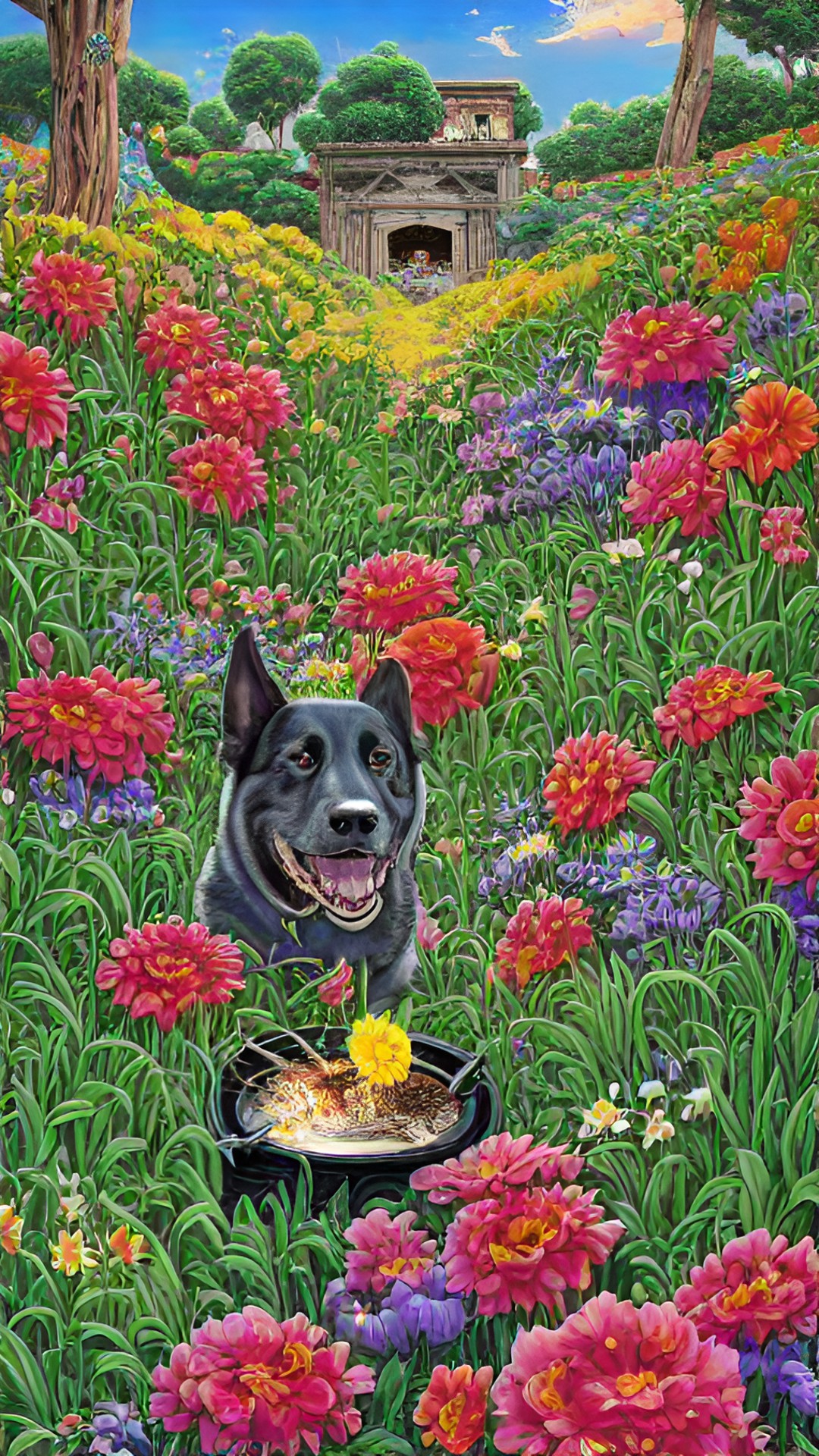 era um cachorro alegre. tinha carinho, comida e diversão.
mas, o que ele mais gostava de fazer na sua vida era saltar a grade do jardim e comer flores. preview