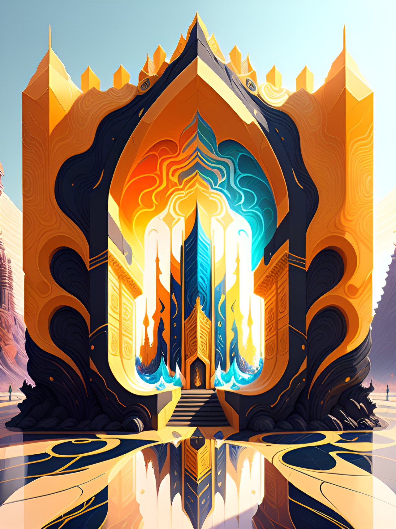 [Abstract Fluid V2] - temple of the sun preview