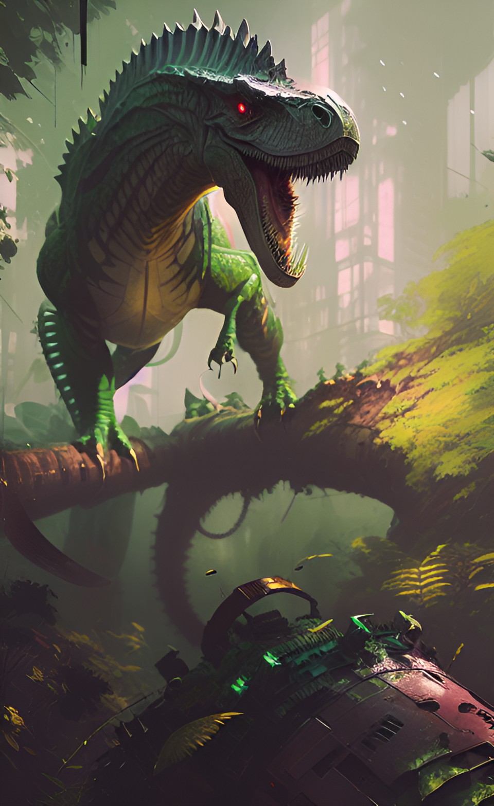 5297 - green tyrannosaur preview