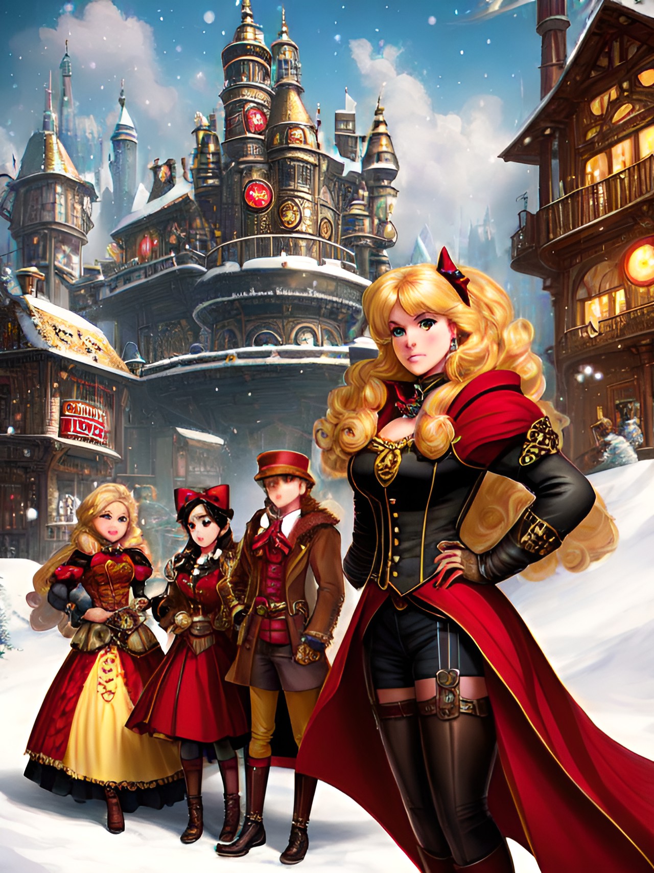 goldilocks, red riding hood, snow white, and cinderella boss squad preview