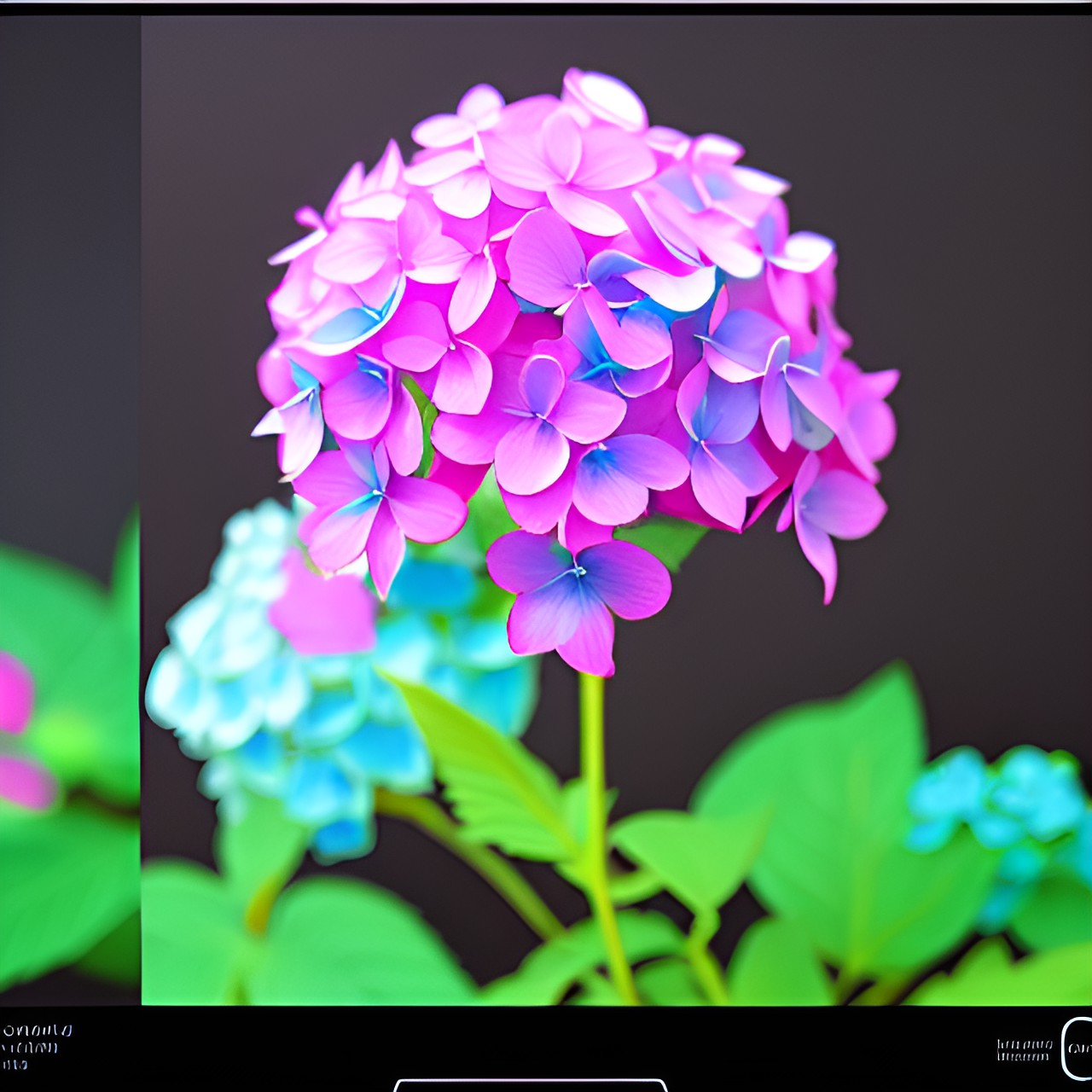 neon hydrangea preview