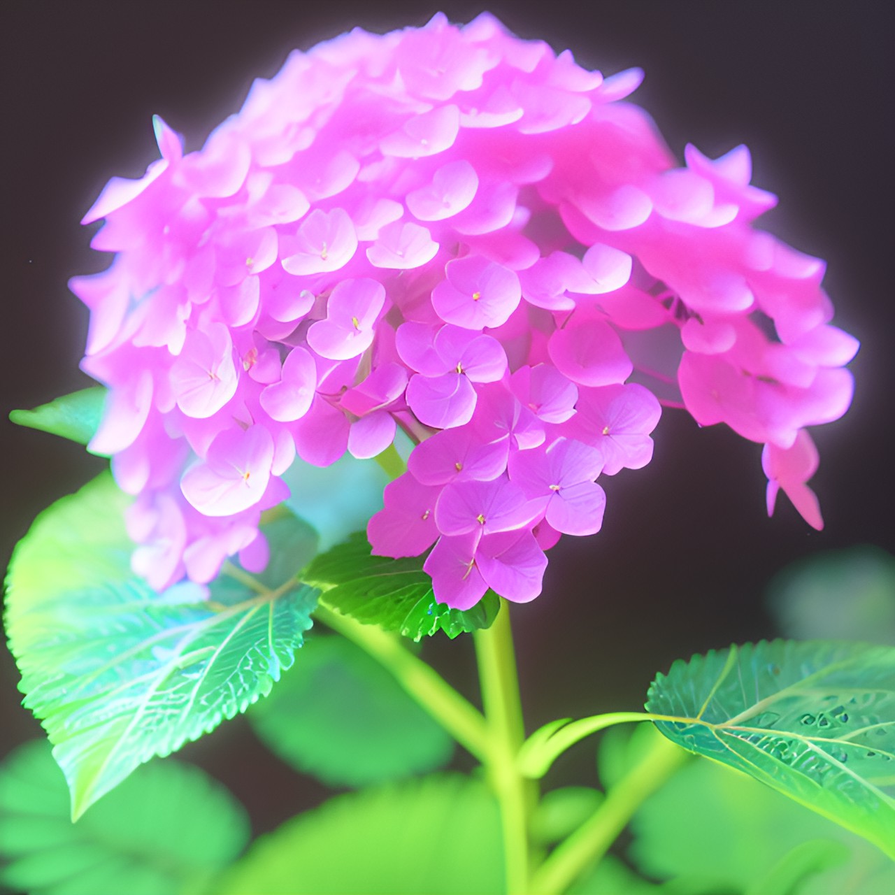 neon hydrangea preview