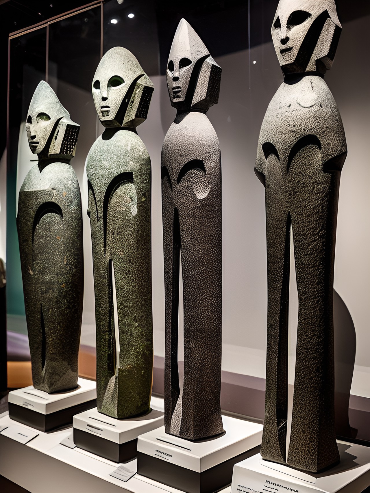 polished stone alien idols on display in a museum of xenoanthropology preview