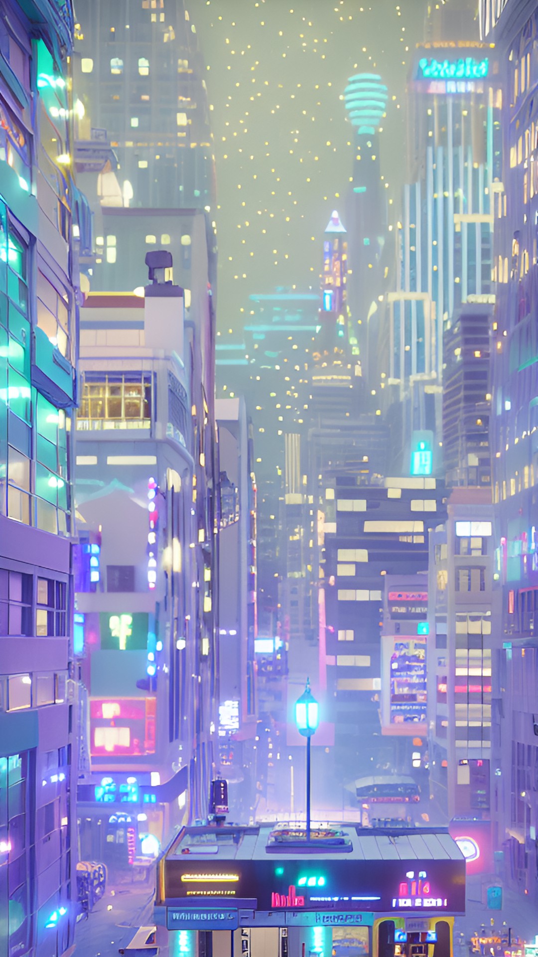 the city is full of lights pixel art preview