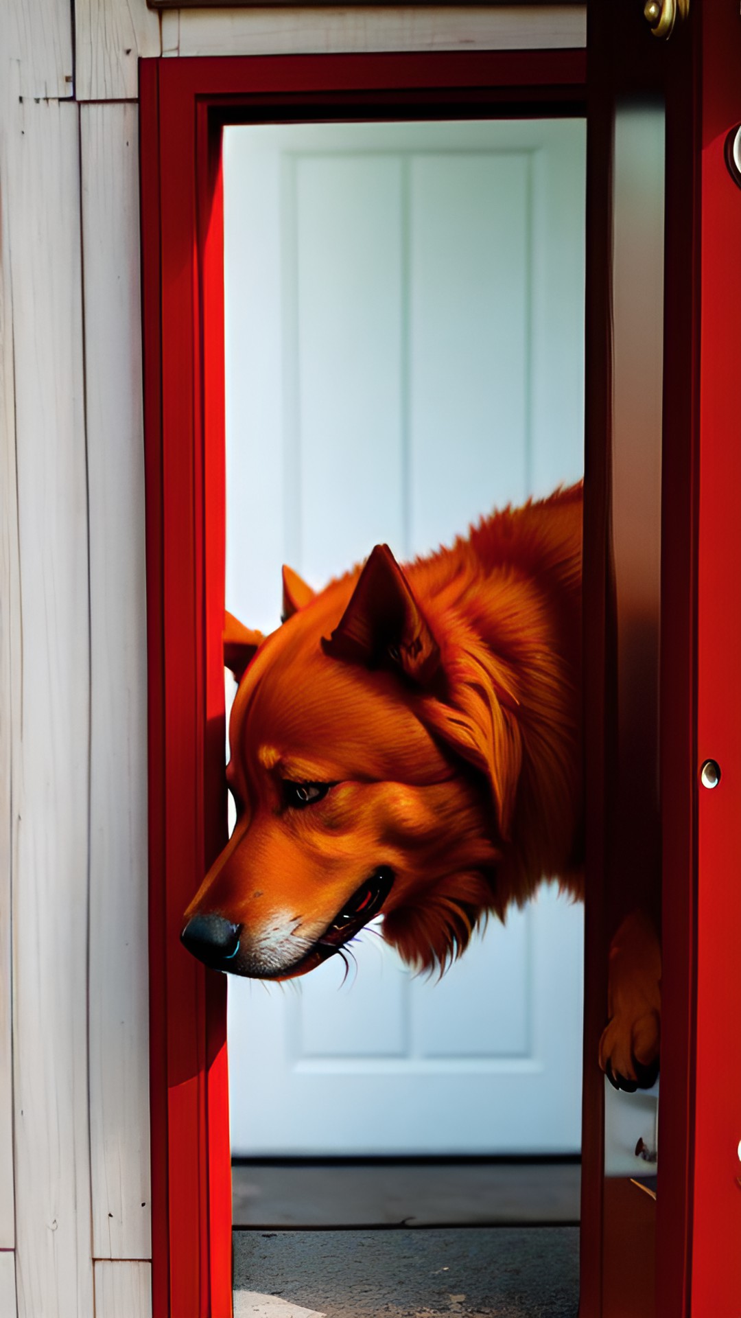 red dog whines at the closed door preview