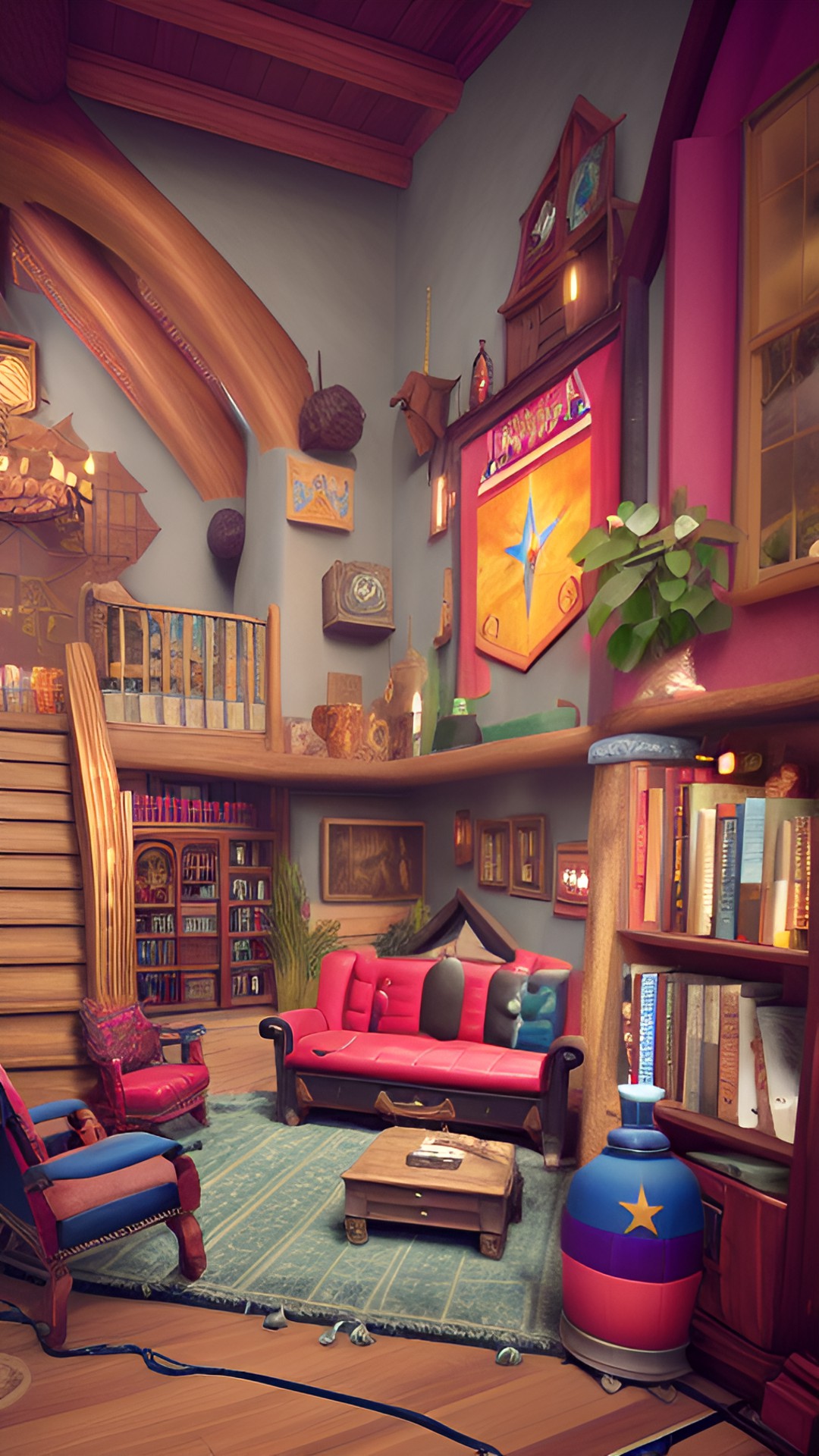 a wizard's living room preview