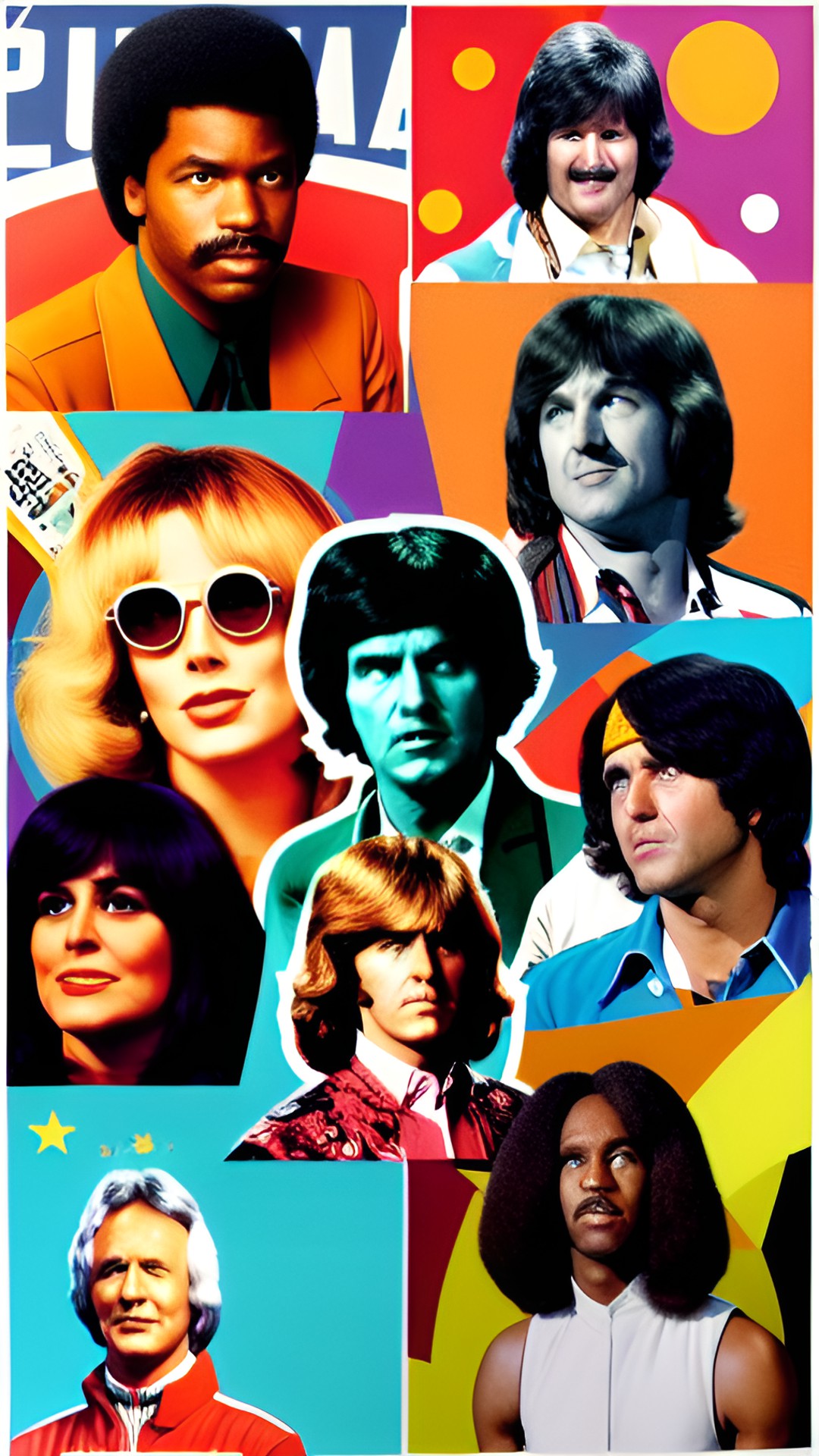 pop culture of the 1970’s collage preview