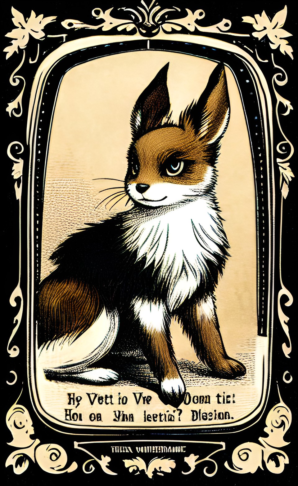 eevee in the style of a victorian comic preview