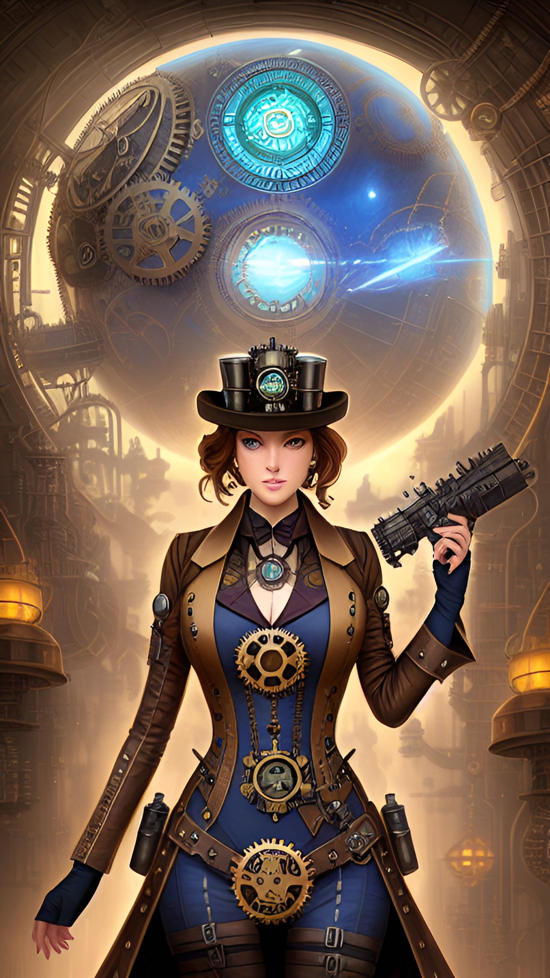 Steampunk angel - infinite fractals preview