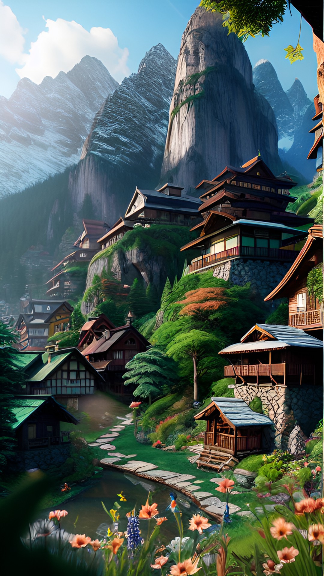 hidden village in the mountains preview