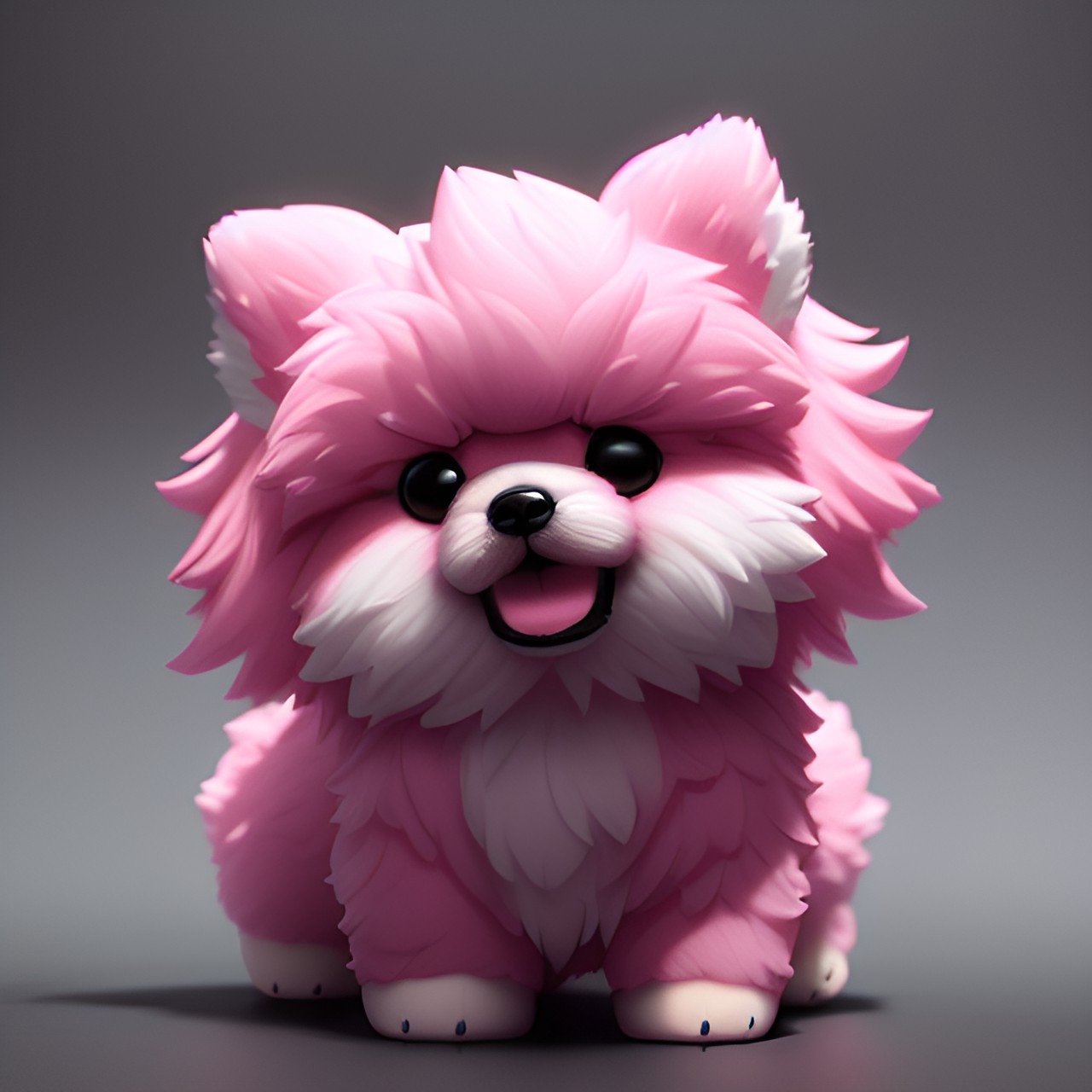 fluffy pink teddy bear  pomeranian puppy preview