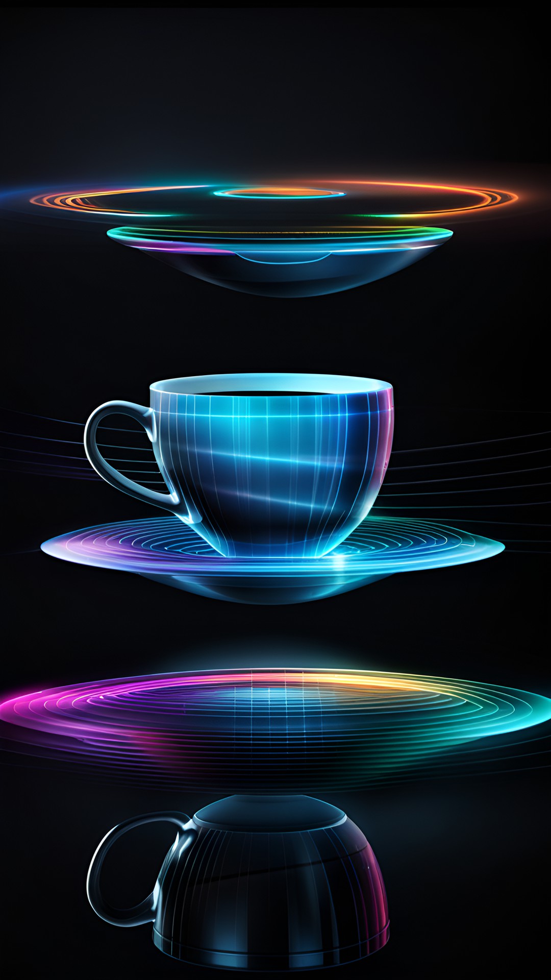 There is no Cup - cup of coffee on a computer screen spilling out of the screen preview