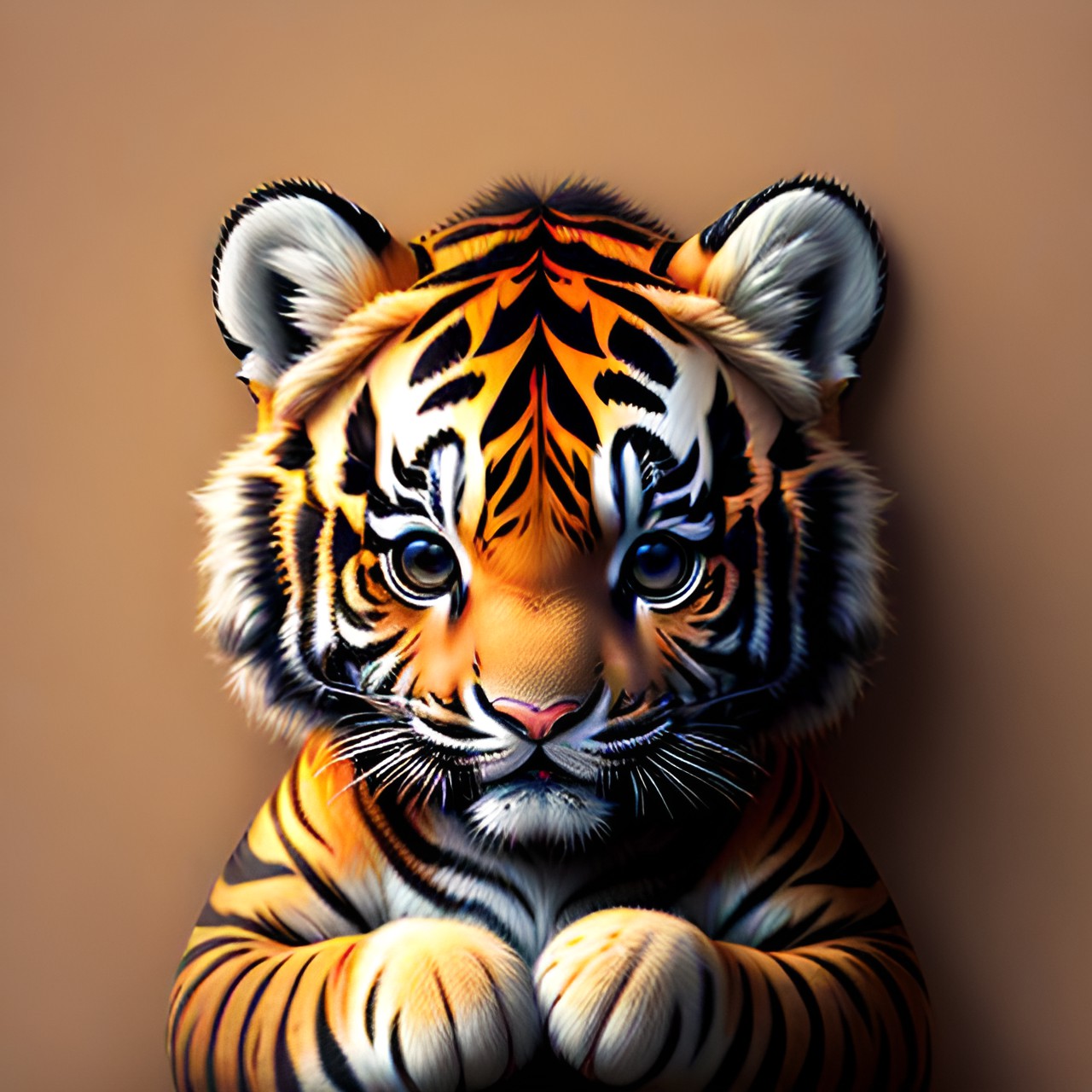 baby tiger blank background preview