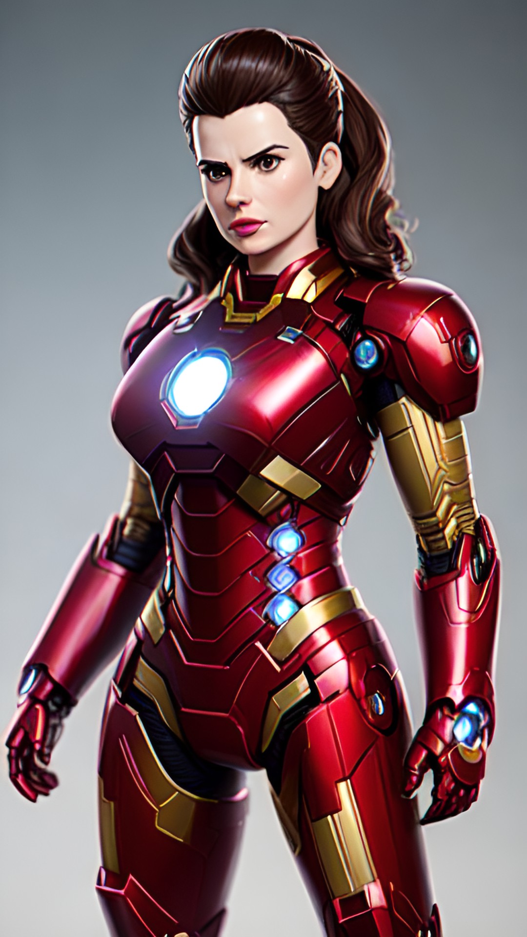 hayley atwell wearing an iron man suit preview