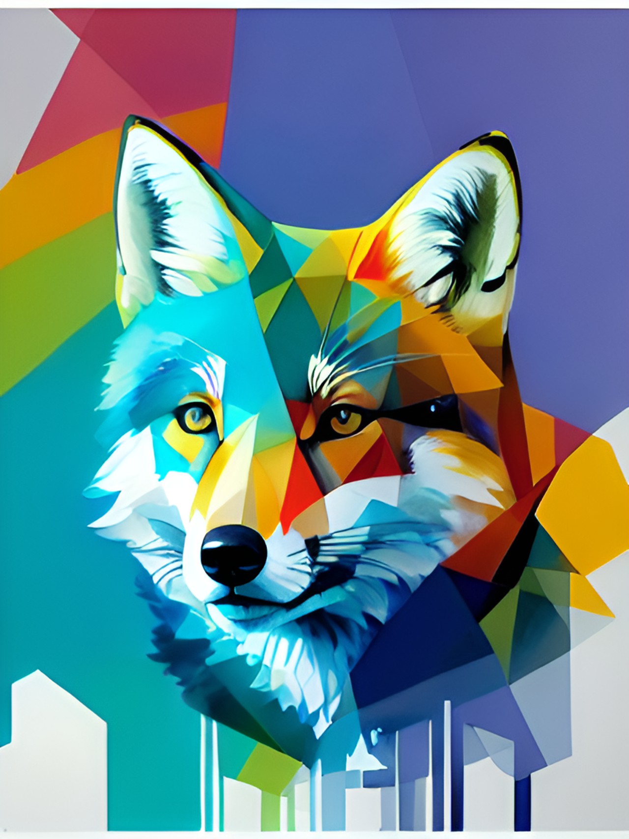 a geometric fox preview