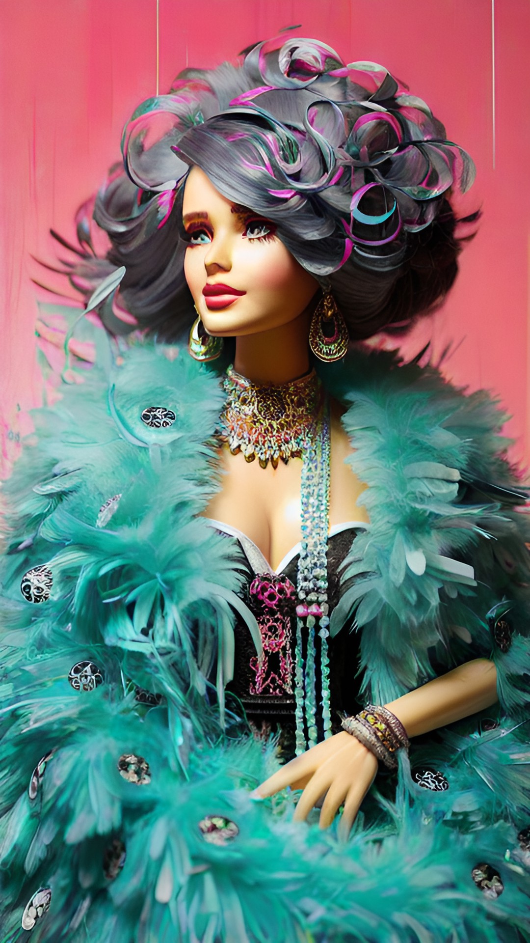 feather boa barbie preview