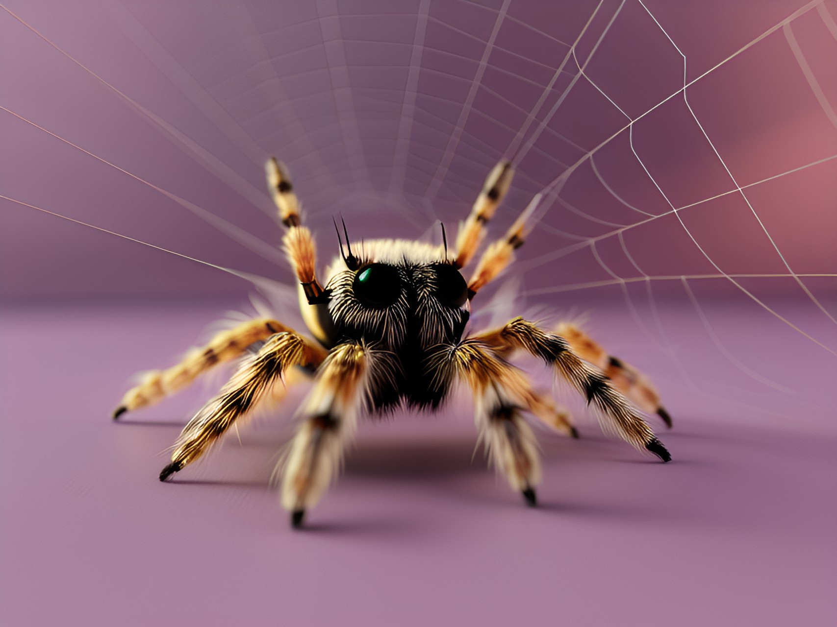 tiny fuzzy spider preview