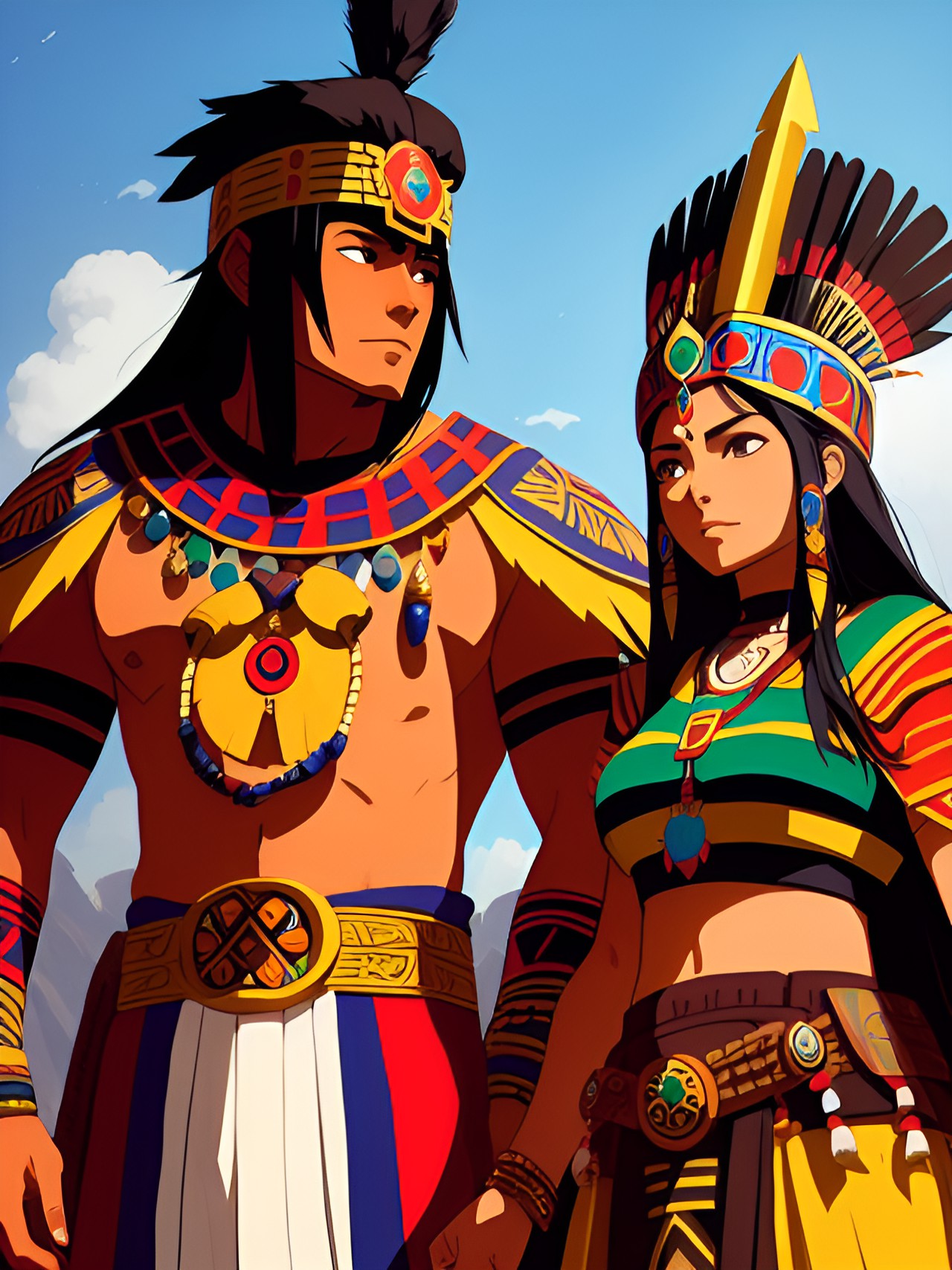 aztec queen and inca warrior husband preview