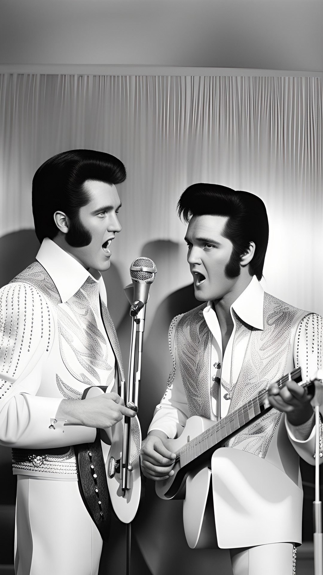 elvis presley and his identical twin jesse sing together in an alternate time line preview