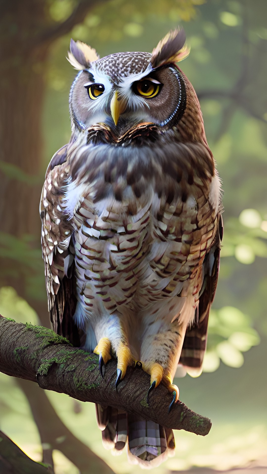 an owl playing a flute preview