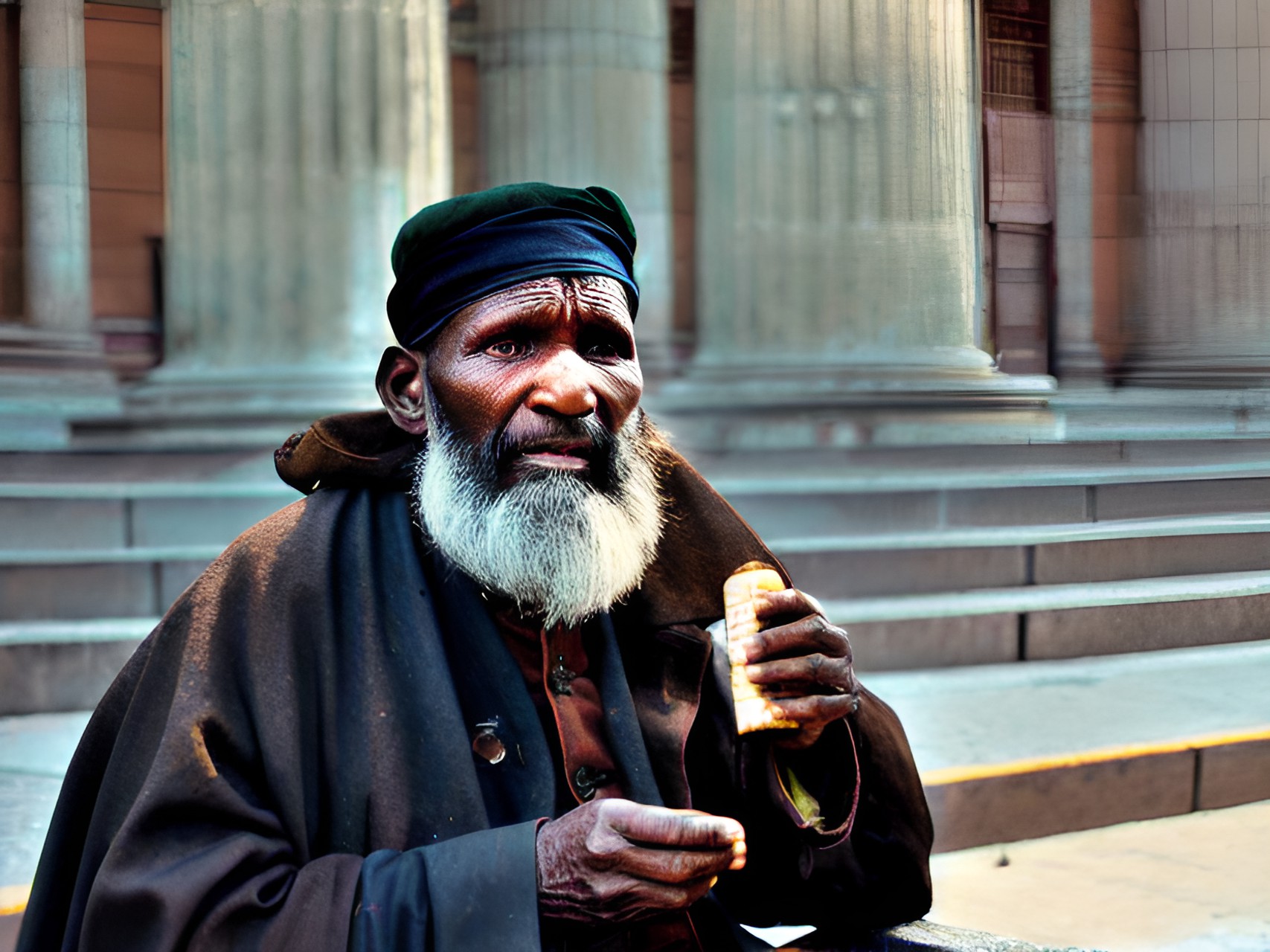 a blind beggar gives a bold testimony preview