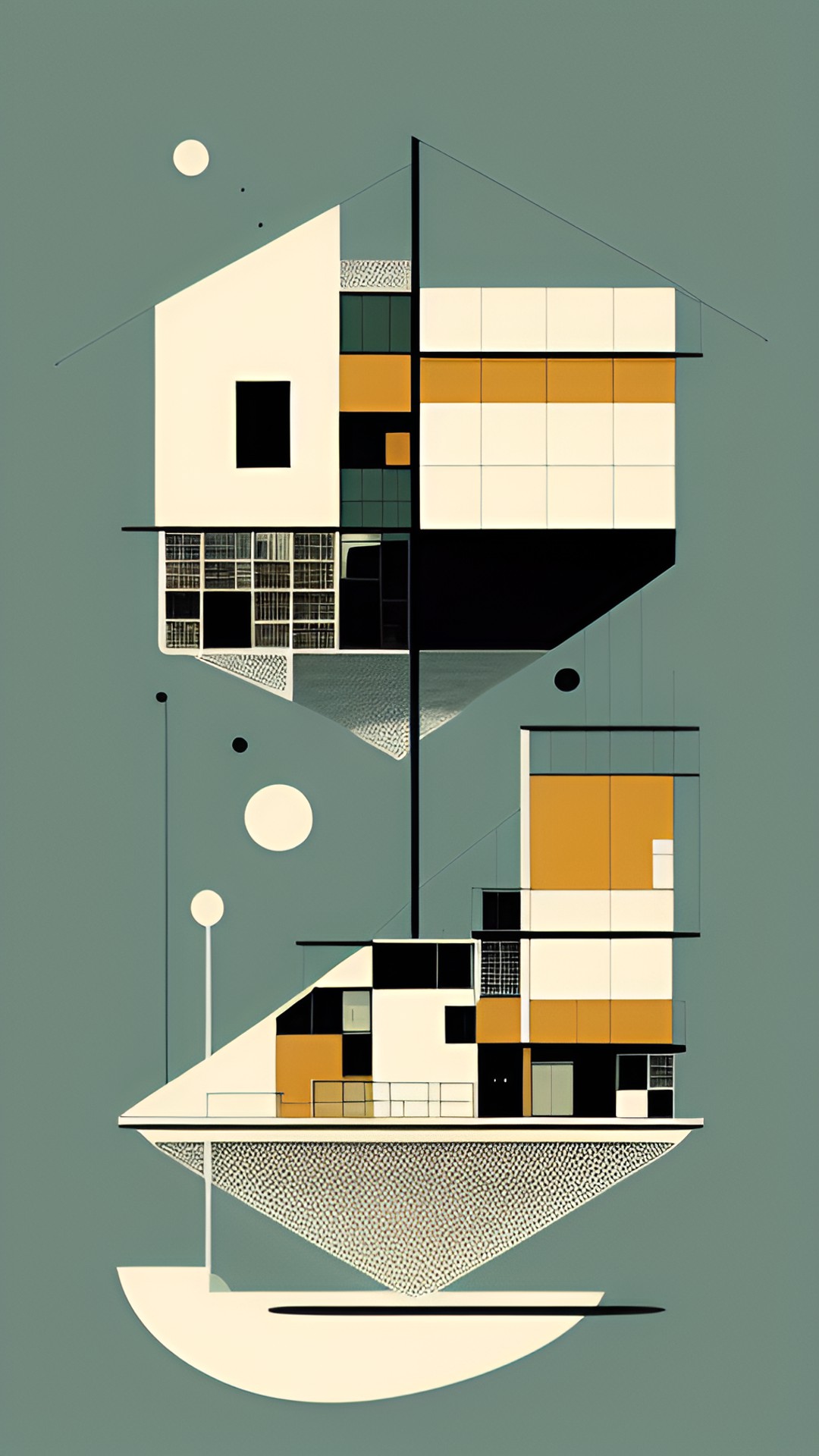 60’s - mid century, minimalistic, abstract, architectural, geometric, preview