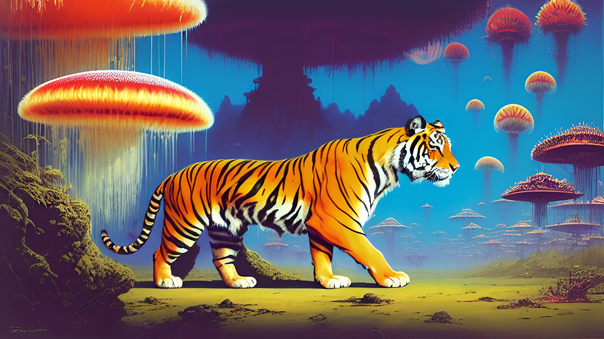 tiger and jellyfish preview