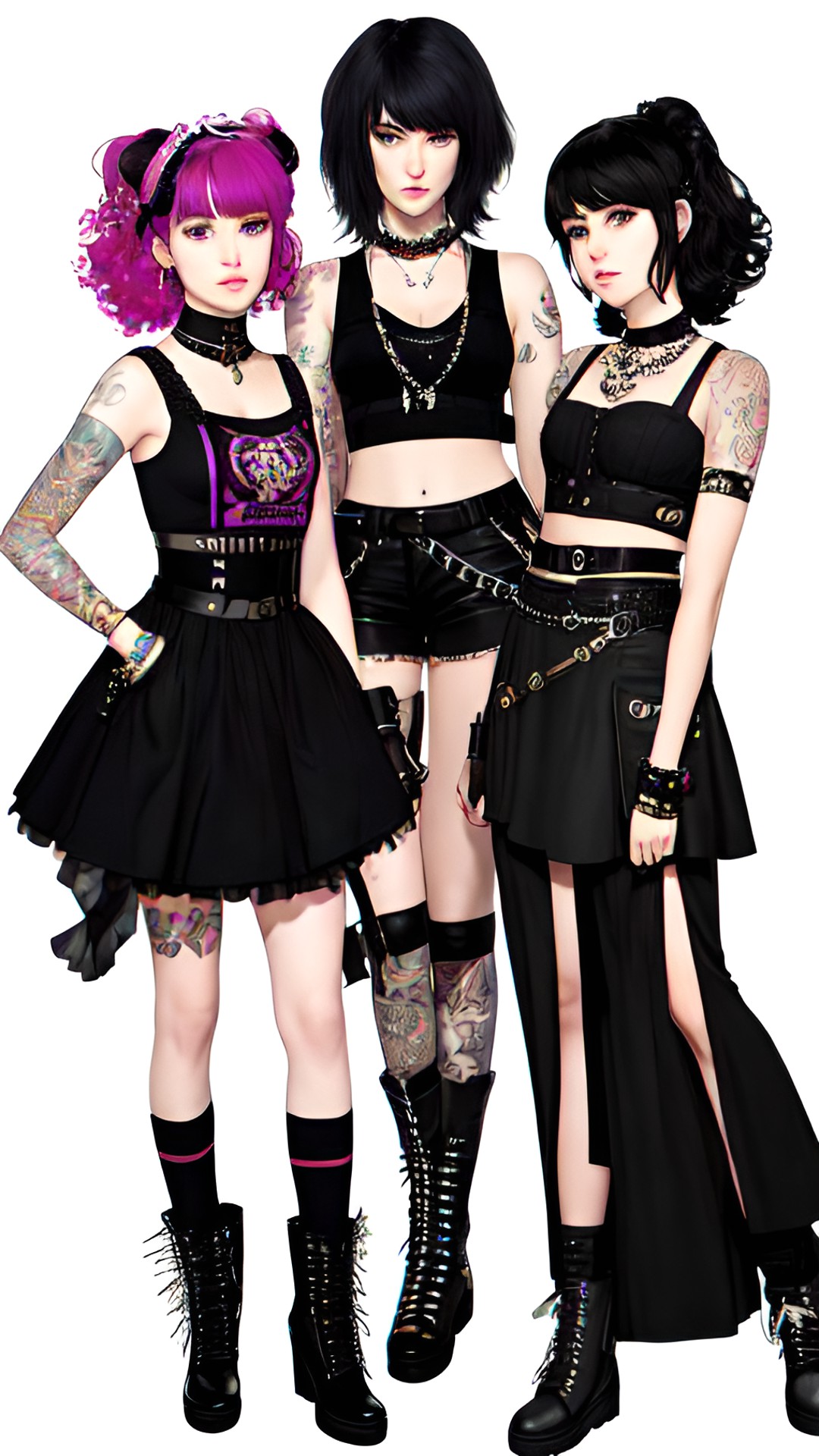 portia, ophelia, and octavia, punk sisters preview